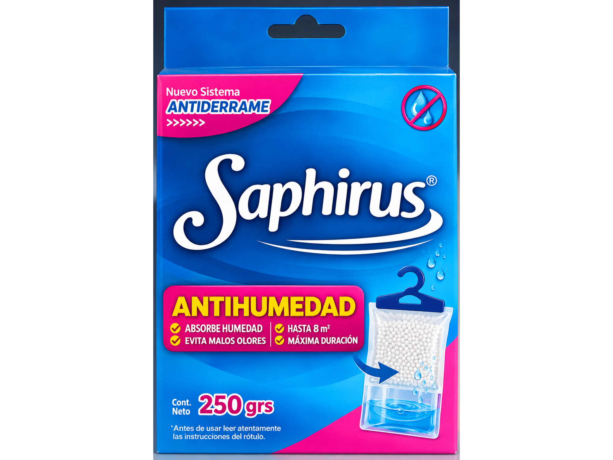 Perchas Antihumedad Saphirus x 250 gr