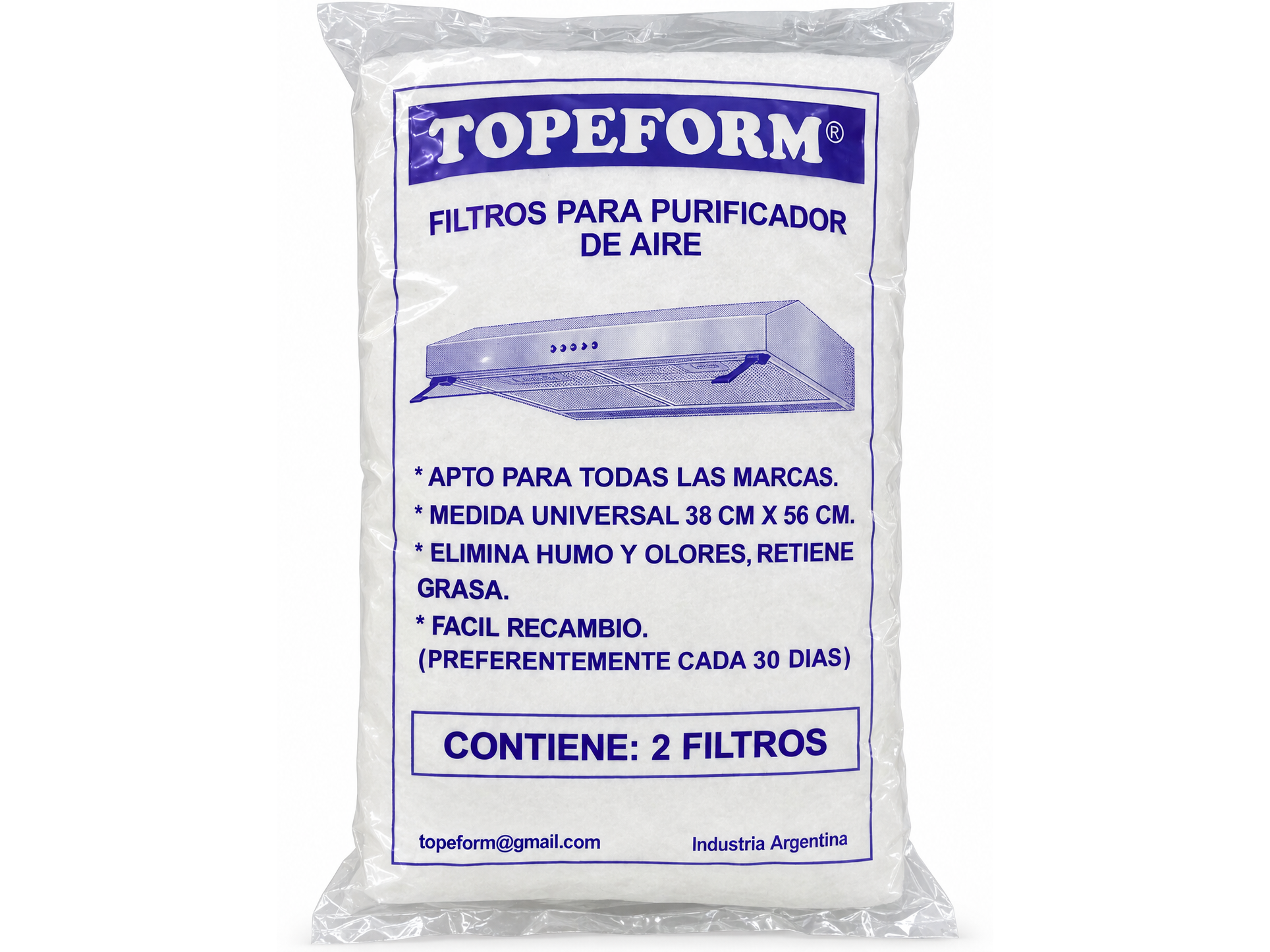 Repuesto para Extractor Filtro Purificador x 2 uni