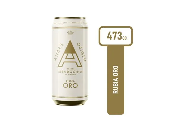 Andes Origen Rubia Oro 473cc