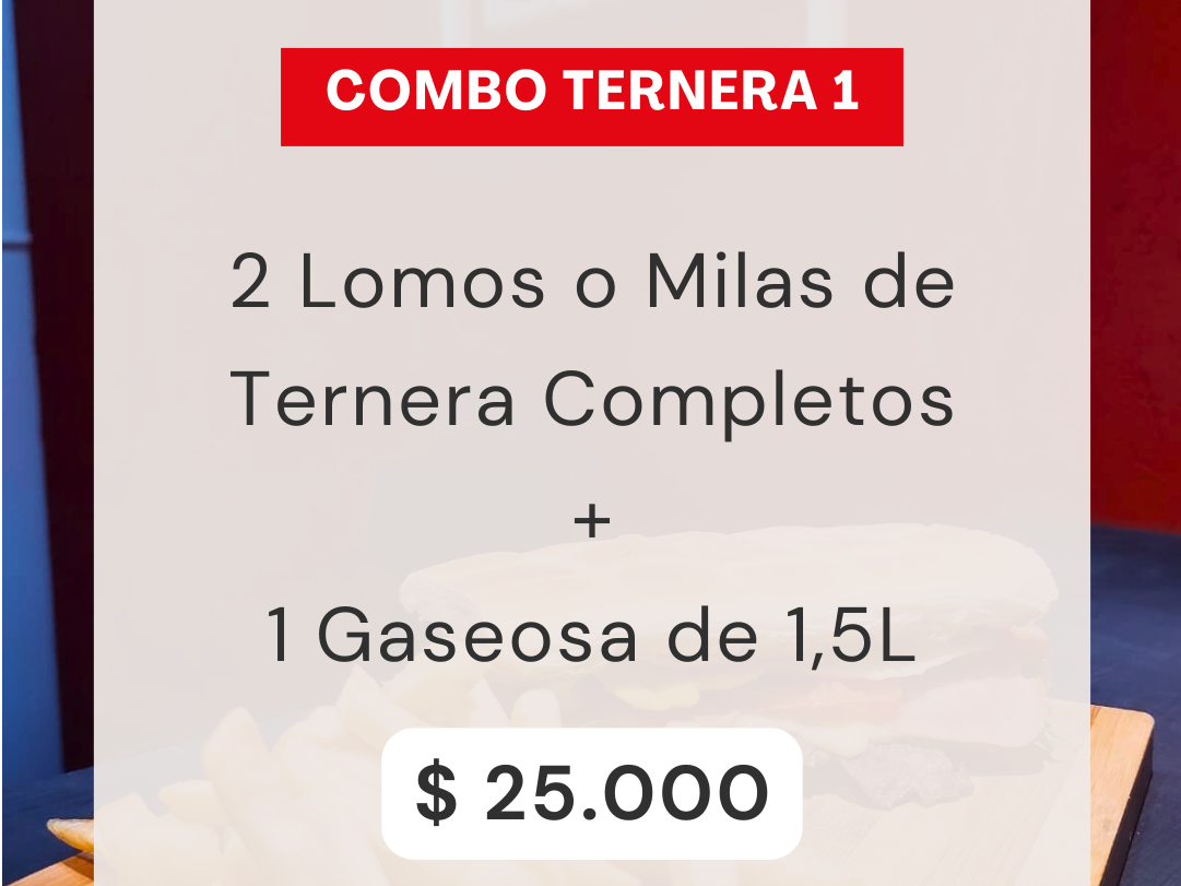 Combo Sandwichs de Ternera