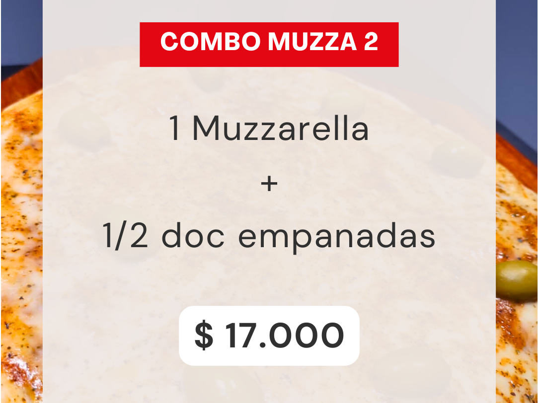 Muzza + 1/2 doc empanadas