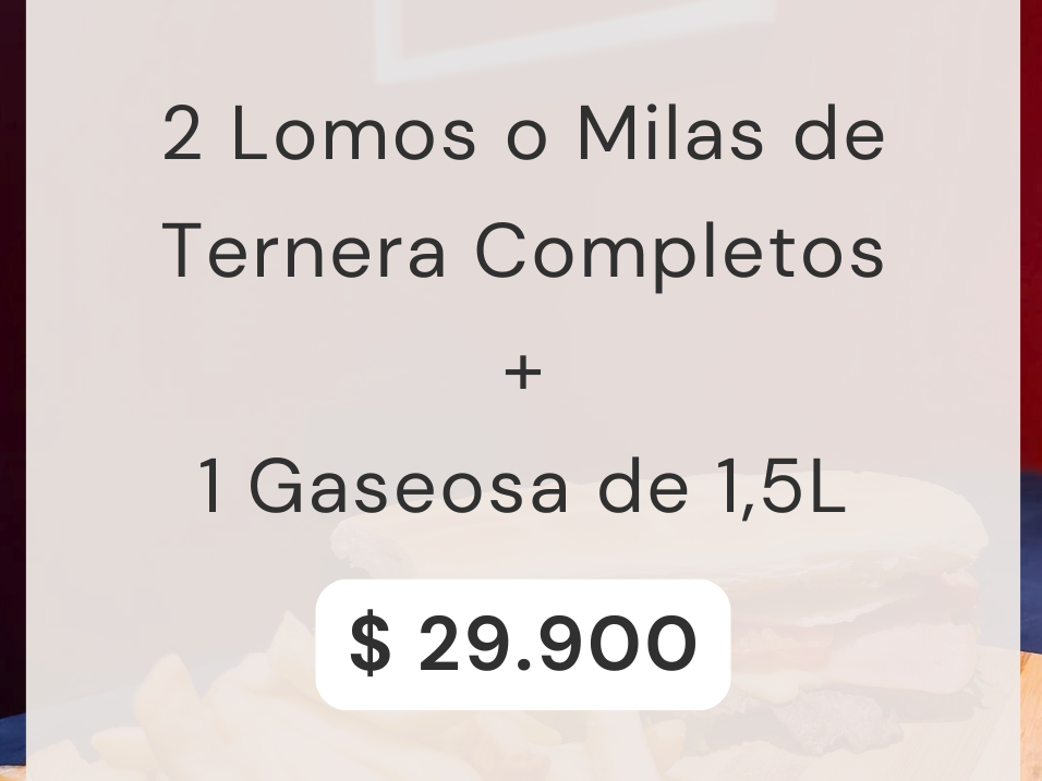 Combo Sandwichs de Ternera