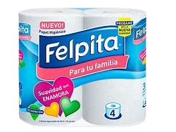 PAPEL HIGIENICO FELPITA 4X30