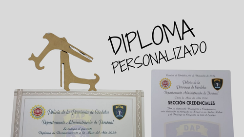 DIPLOMA DE MADERA PERSONALIZADO