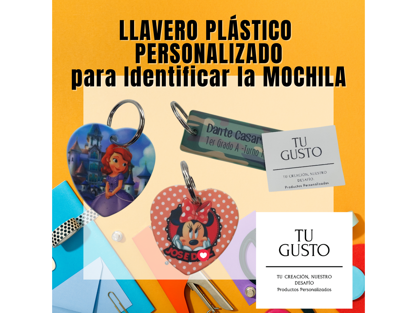 LLAVERO PLÁSTICO IDENTIFICADOR DE MOCHILAS