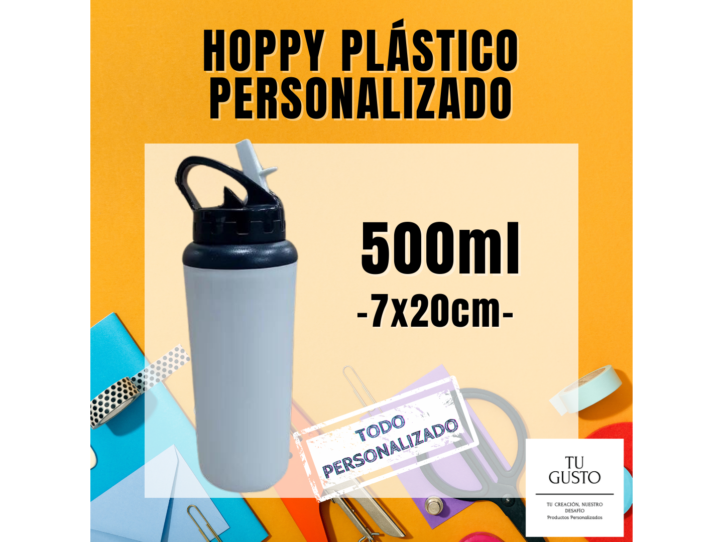 HOPPY PLÁSTICO PERSONALIZADO de 750ml