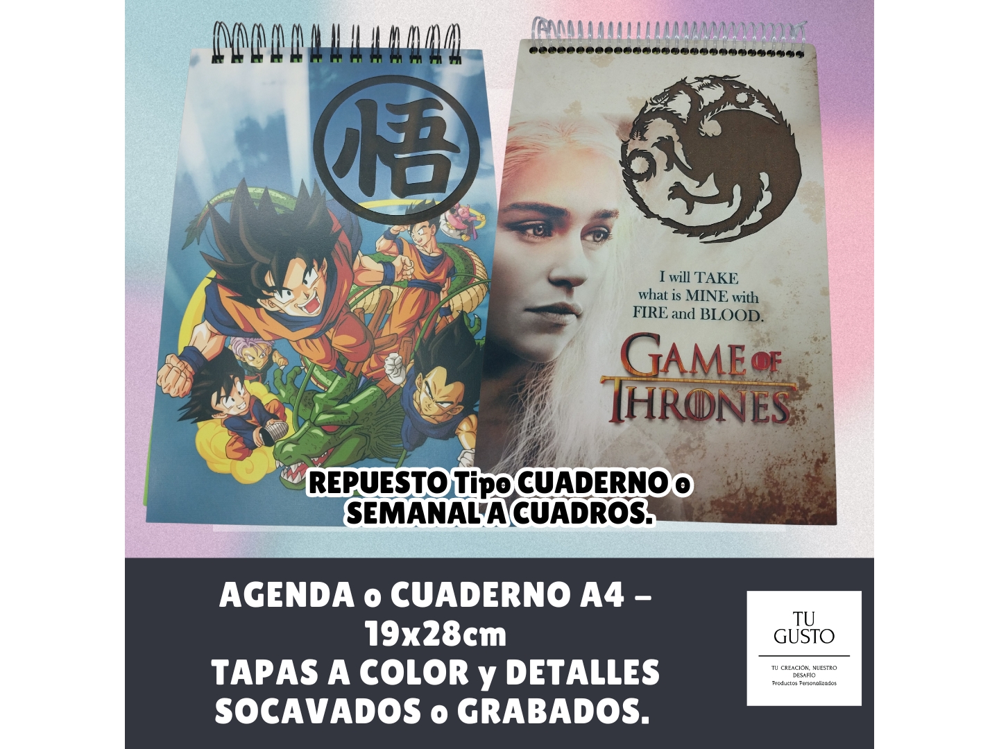 Cuaderno A4 a COLOR y SOCAVADO