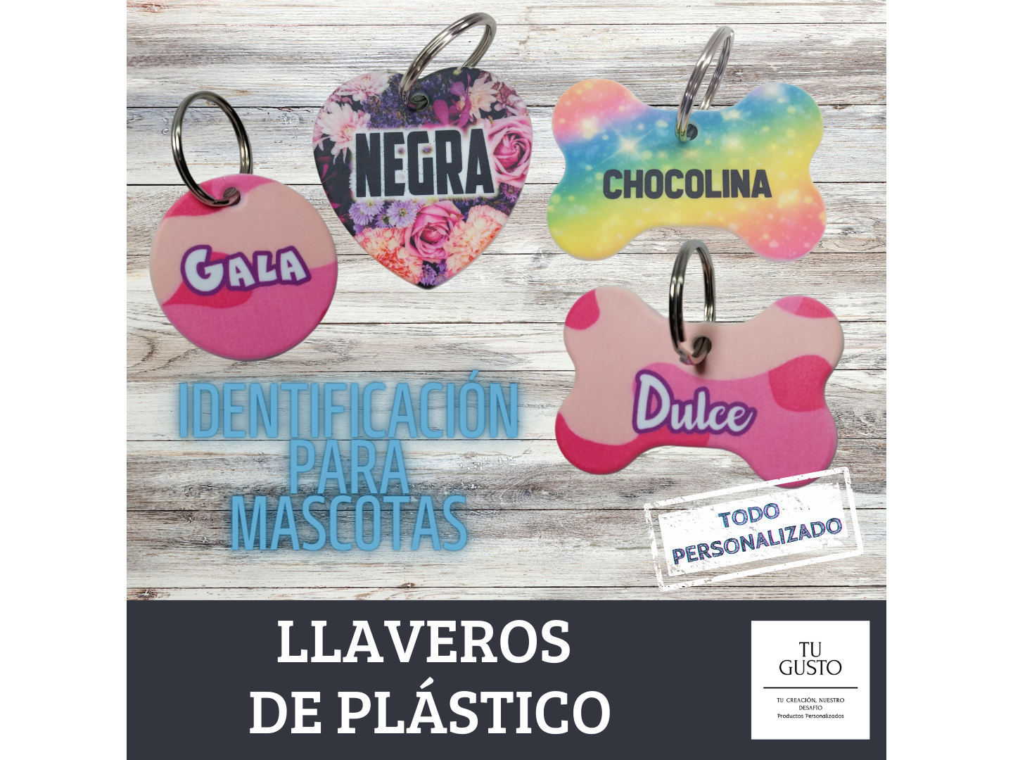 MEDALLA PLÁSTICA IDENTIFICADOR DE MASCOTAS