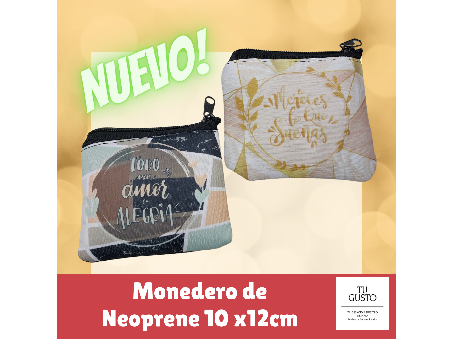 Monedero de Neoprene 10x12cm