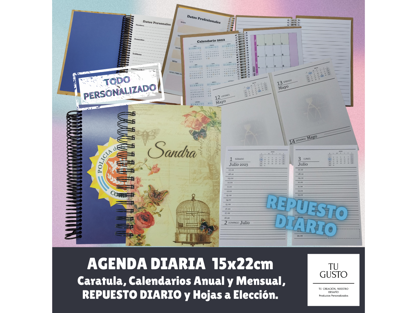 REPUESTOS para AGENDA DIARIA CON FECHAS