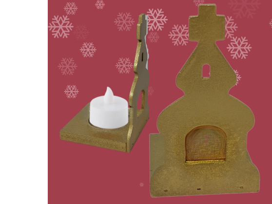 Porta Vela  - 11x7x7cm