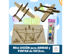 Mini AVIÓN para ARMAR de 9X12cm