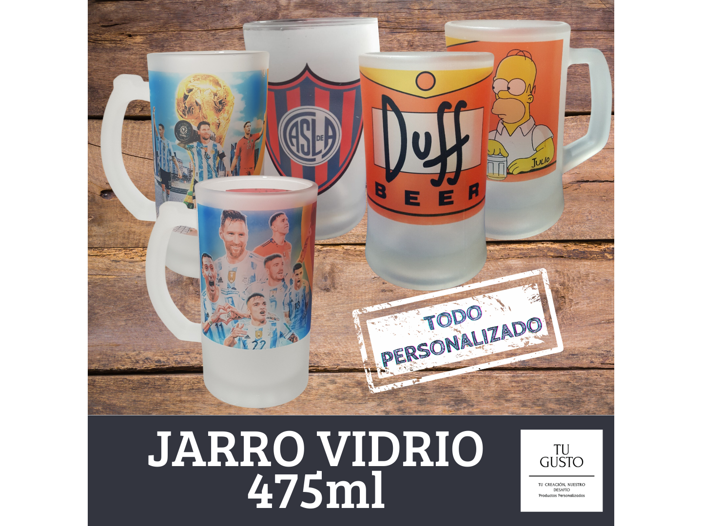 JARRO CERVECERO DE VIDRIO 475ML