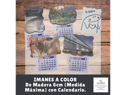 Imán de Madera a Color (Hasta 6cm)