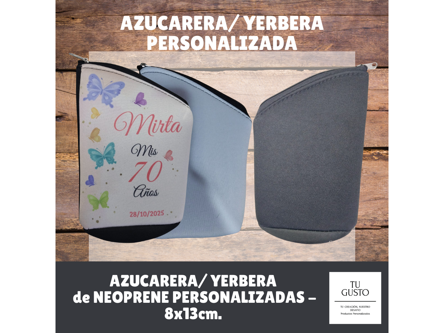 AZUCARERA/ YERBERA PERSONALIZADA