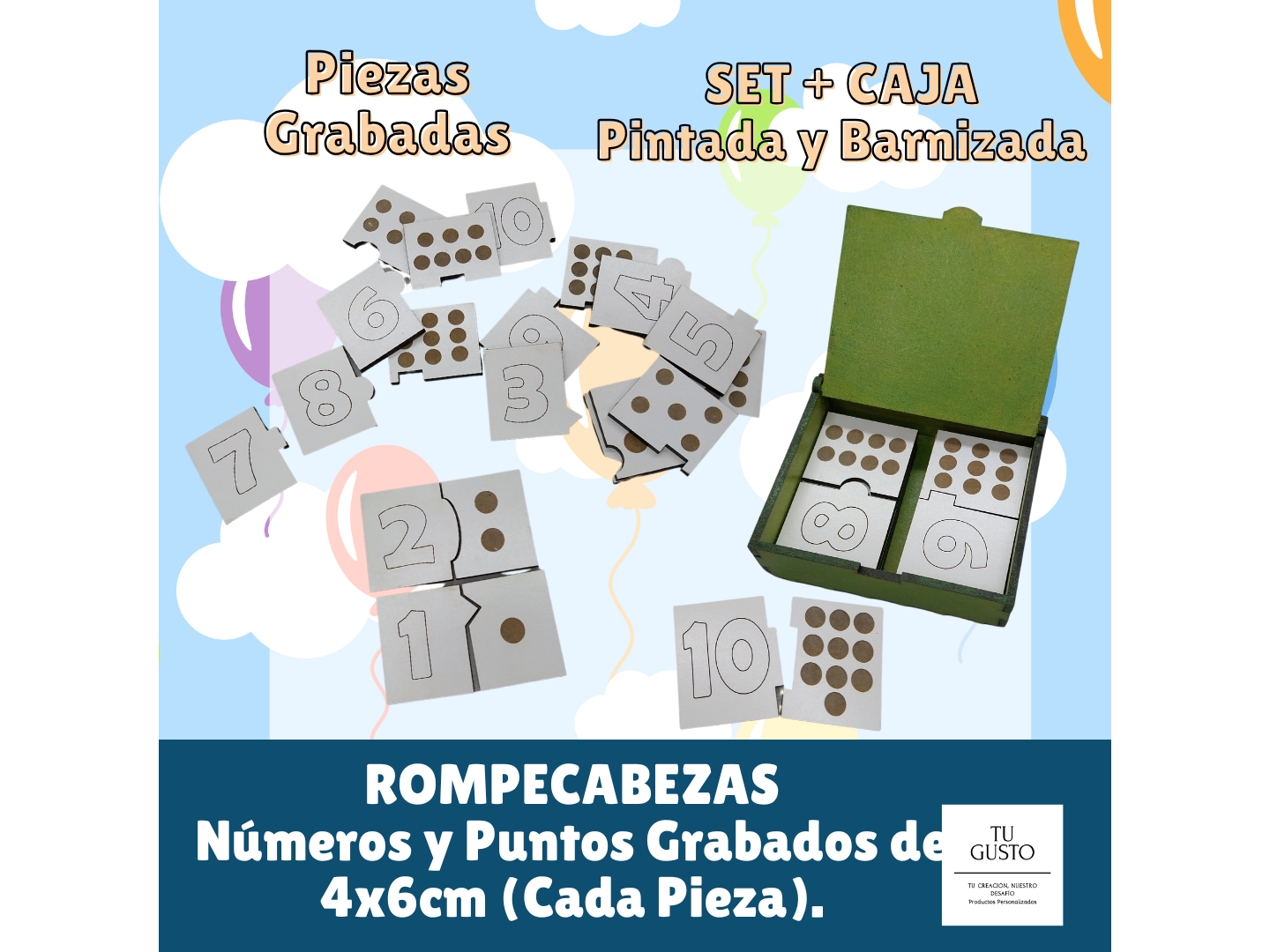 SET de NÚMEROS + CAJA