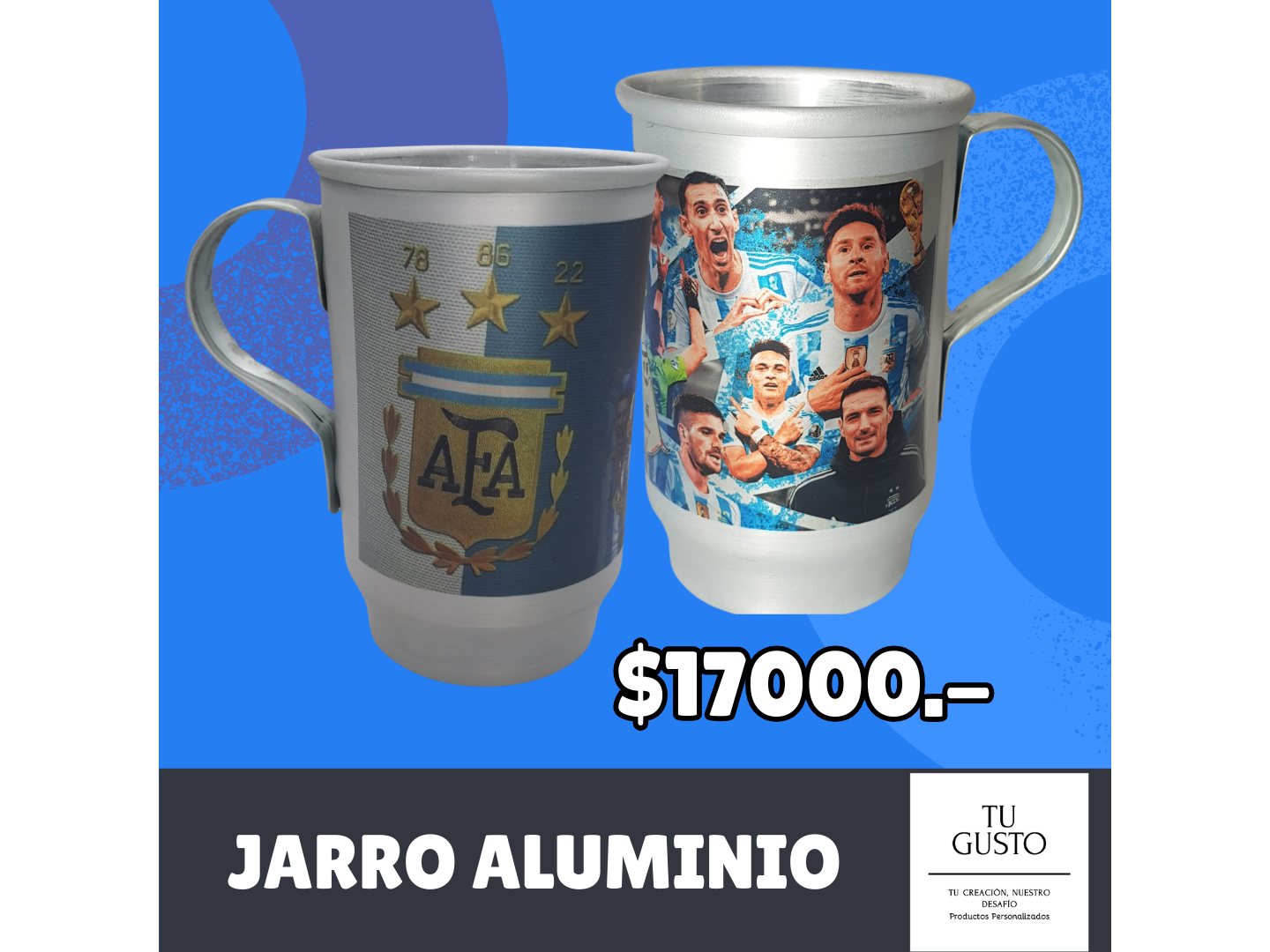 JARRO CERVECERO DE ALUMINIO 600ML