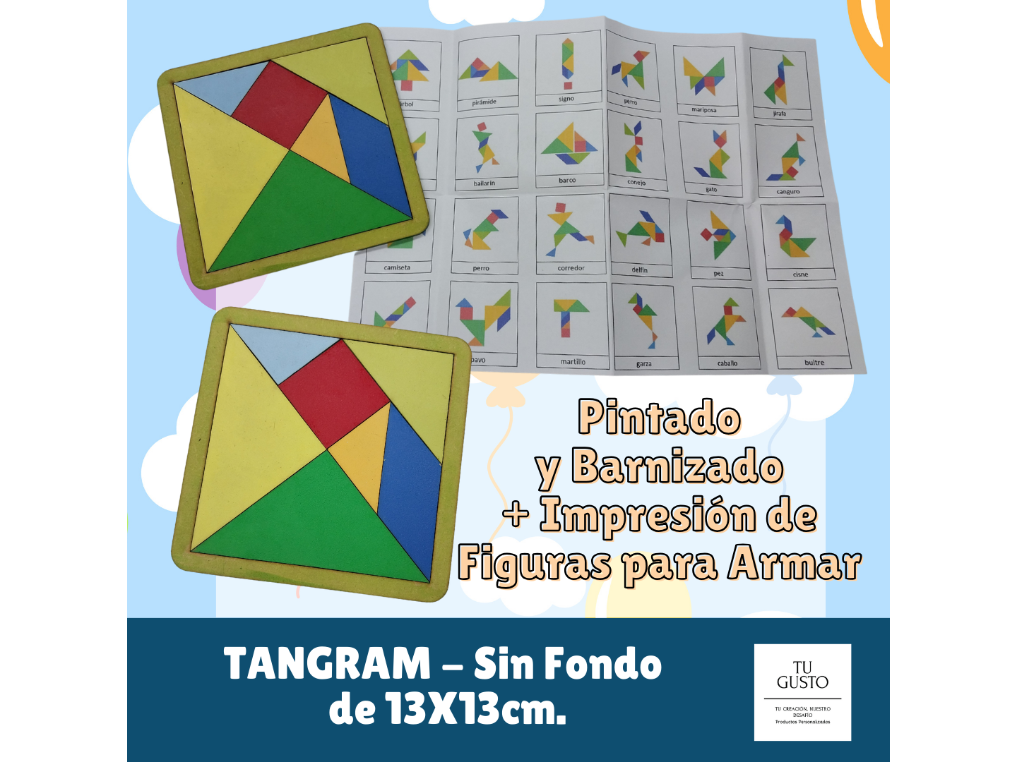 TANGRAM - 13X13cm