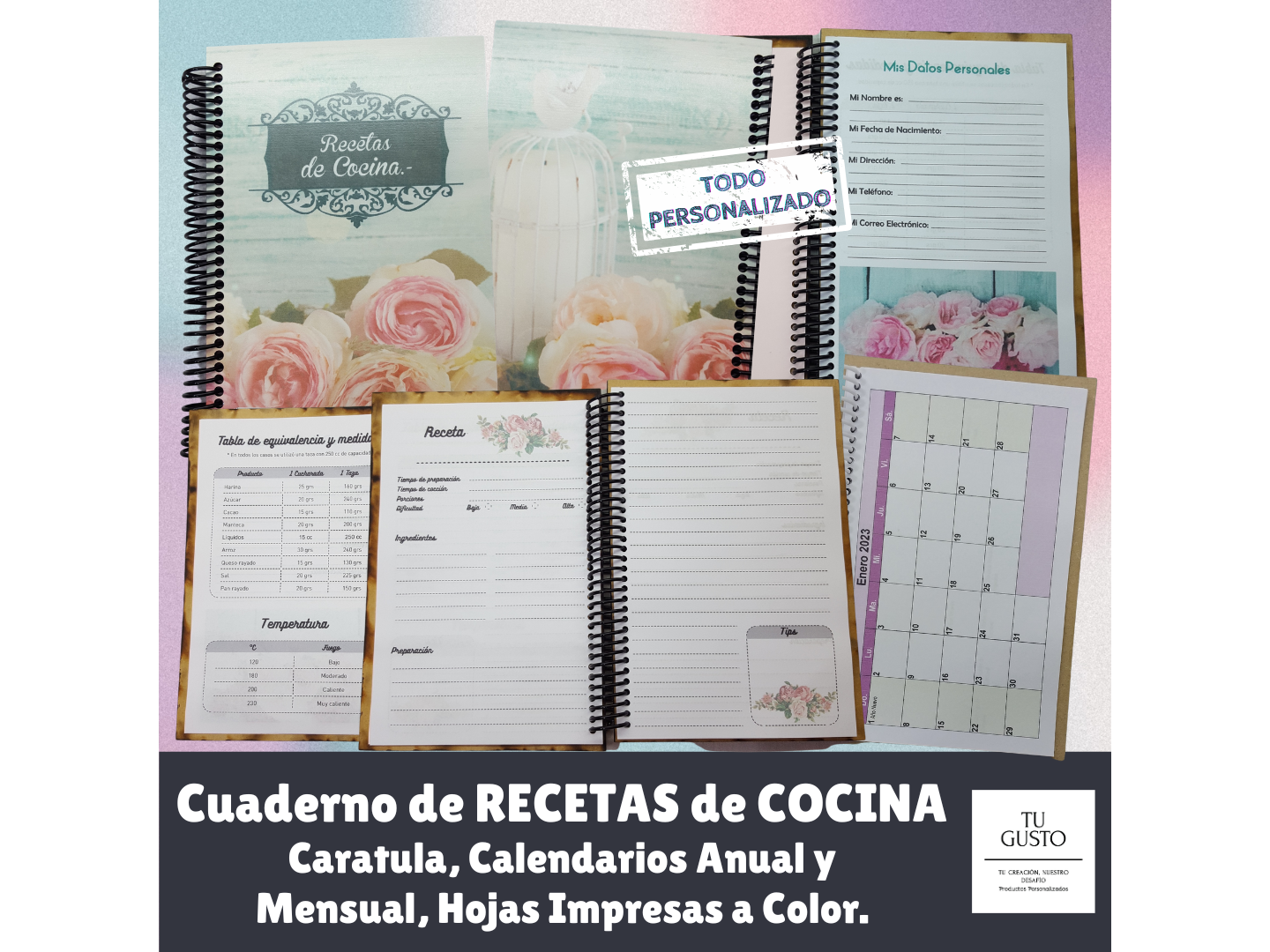 CUADERNO DE RECETAS A5