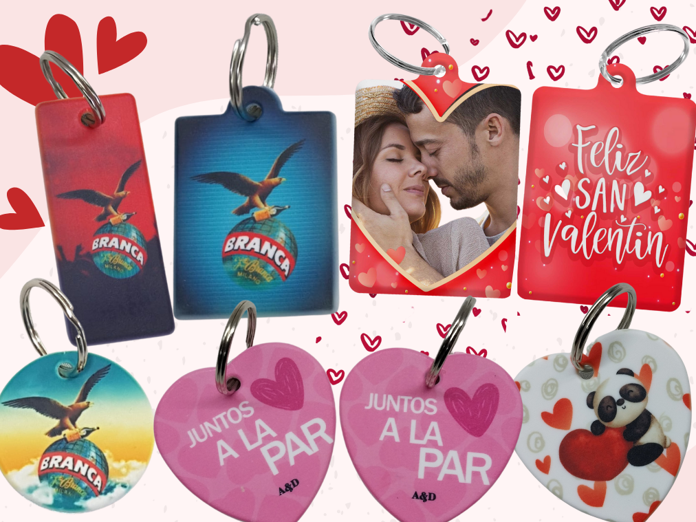 LLAVEROS PLÁSTICOS DE VARIAS FORMAS