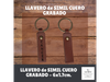 LLAVERO de SIMIL CUERO GRABADO
