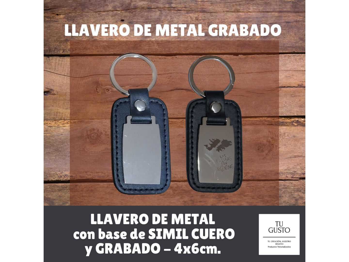 LLAVERO DE METAL GRABADO