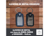 LLAVERO DE METAL GRABADO