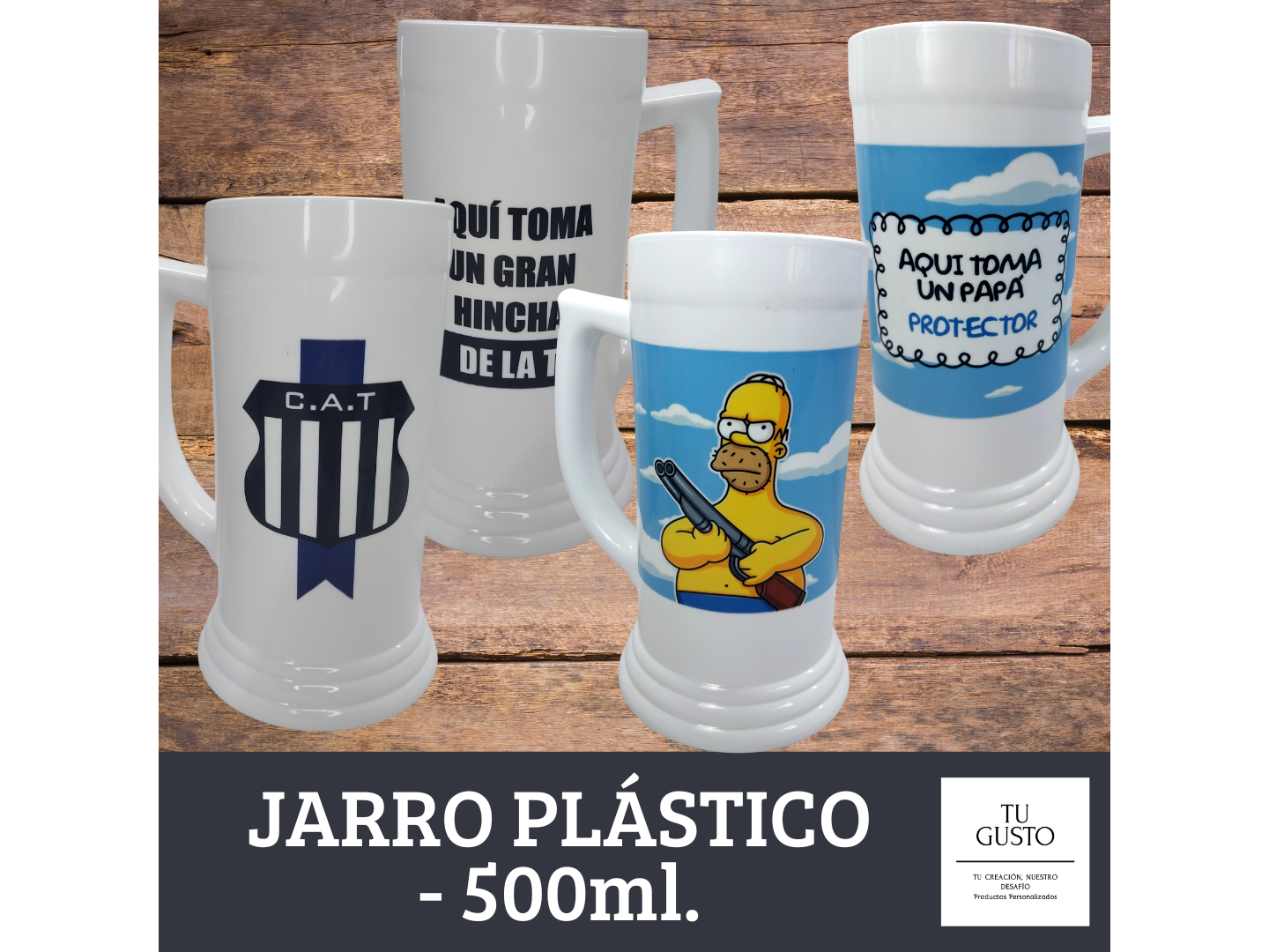 JARRO CERVECERO PLÁSTICO