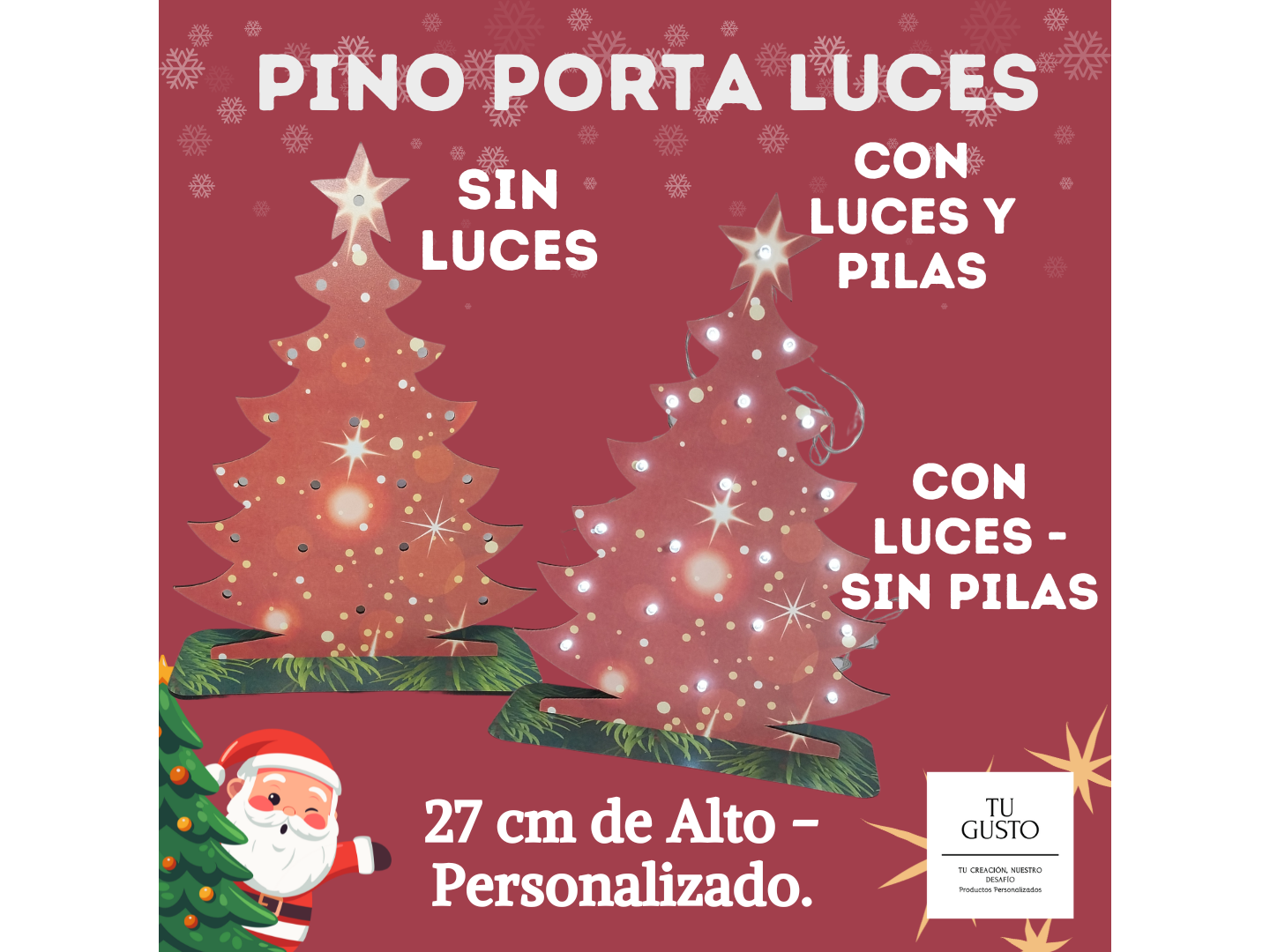 Pino Estampado 27cm de Alto