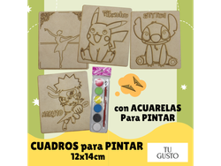 CUADROS para PINTAR -12x14cm