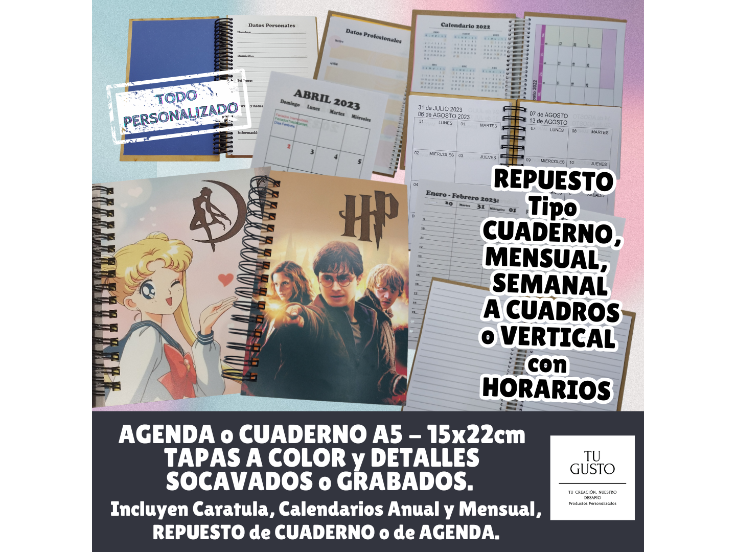 CUADERNO o AGENDA DETALLE SOCAVADO