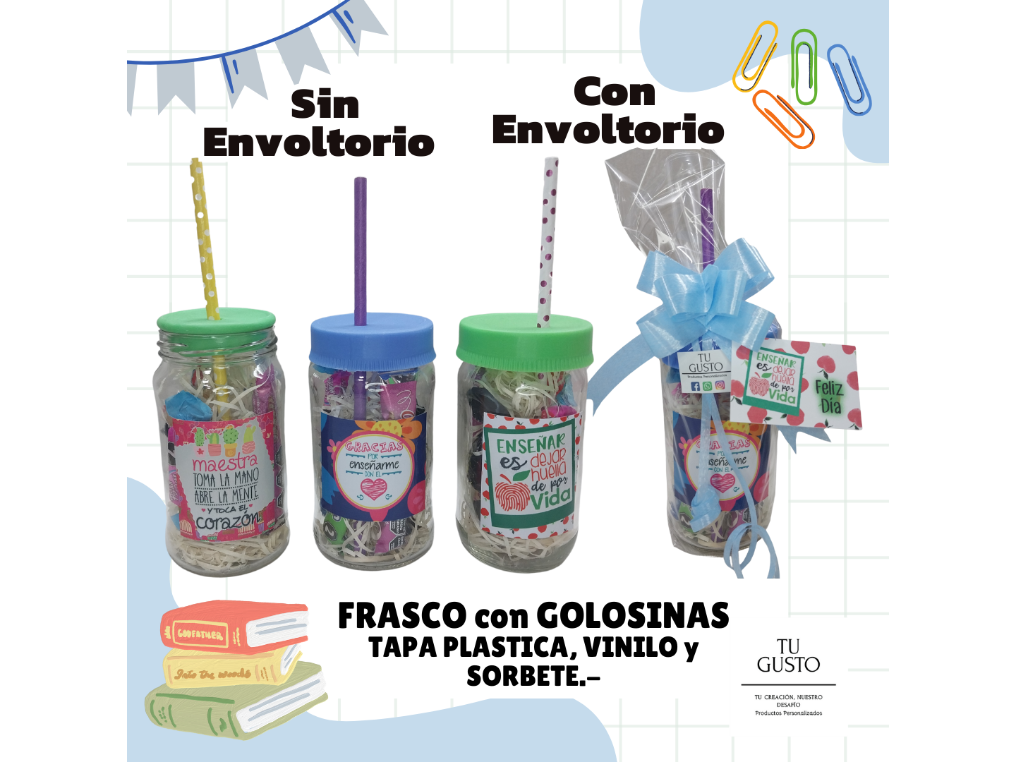 FRASCO con GOLOSINAS