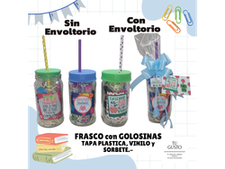 FRASCO con GOLOSINAS