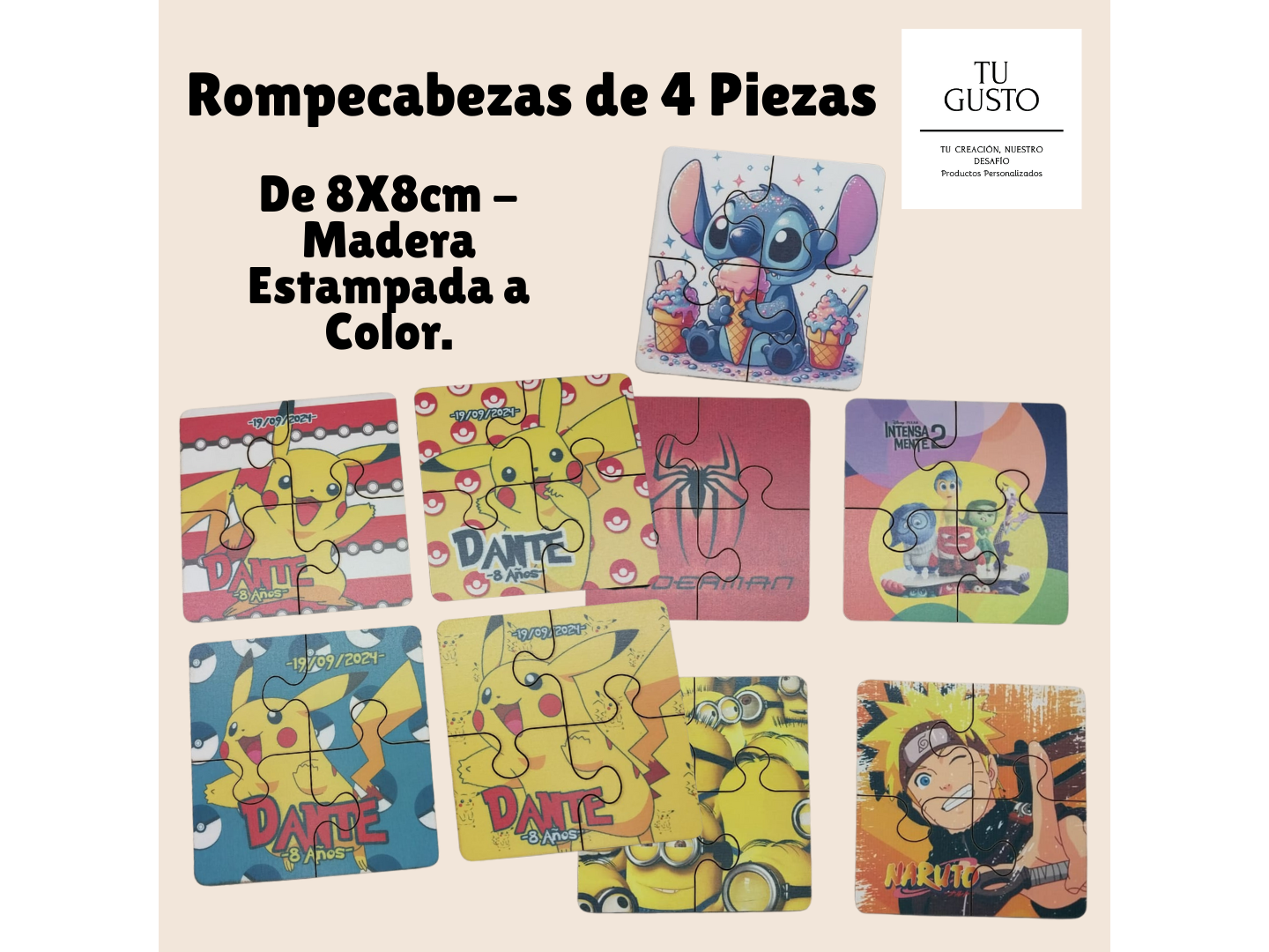 Rompecabezas de 4 Piezas