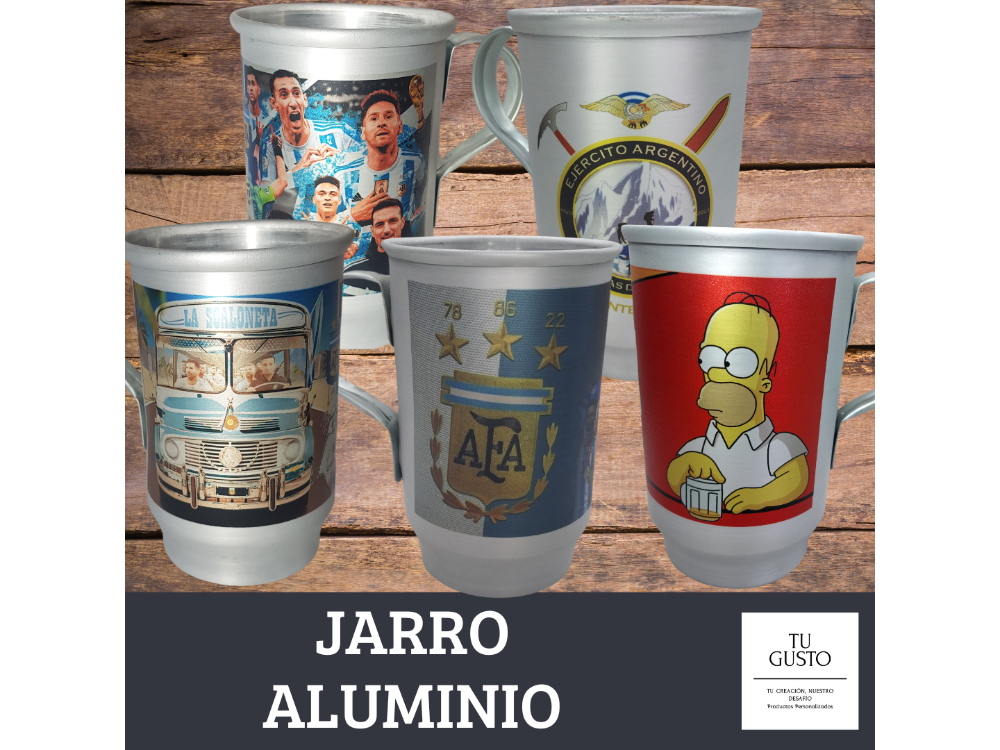 JARRO CERVECERO DE ALUMINIO 600ML