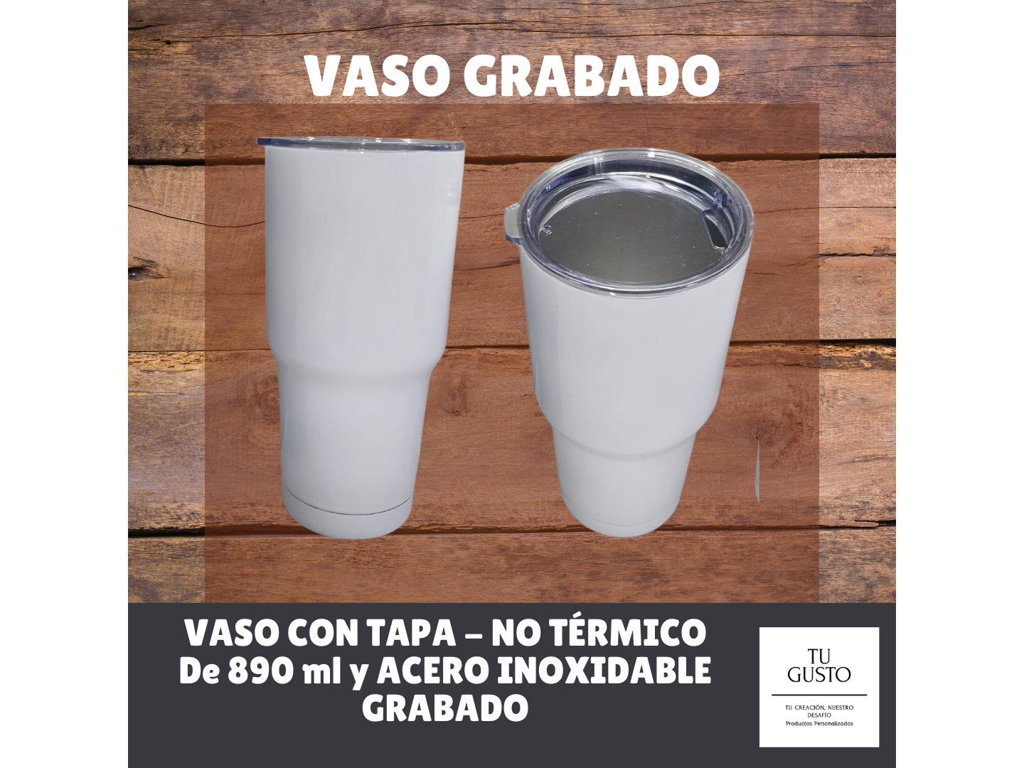 VASO en DEGRADÉ GRABADO ACERO INOXIDABLE
