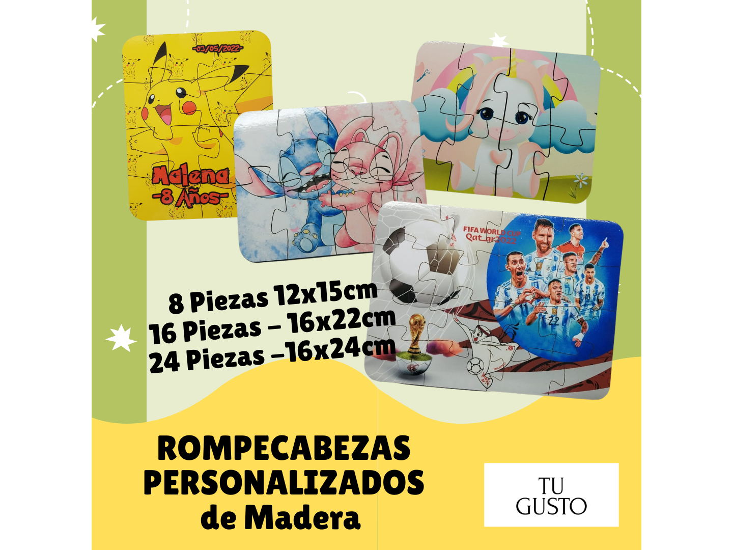 ROMPECABEZAS de MADERA PERSONALIZADOS