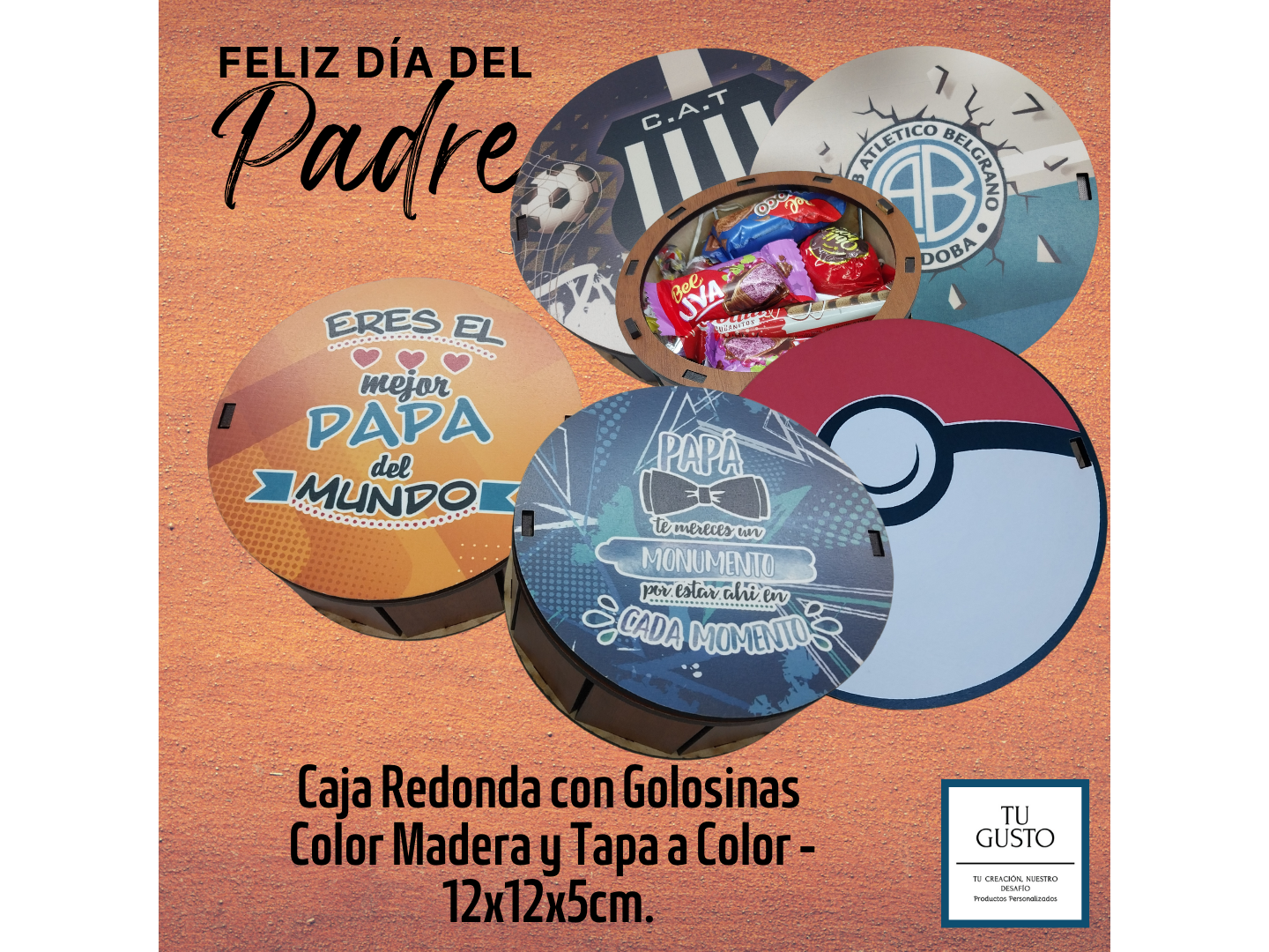 CAJA CIRCULAR con GOLOSINAS