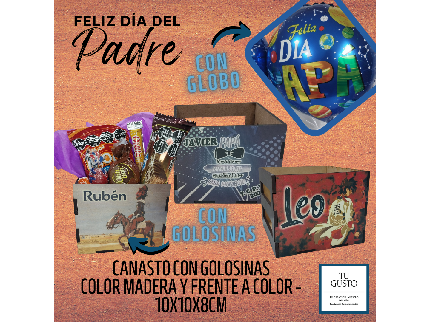 CANASTO 10X10 con GOLOSINAS