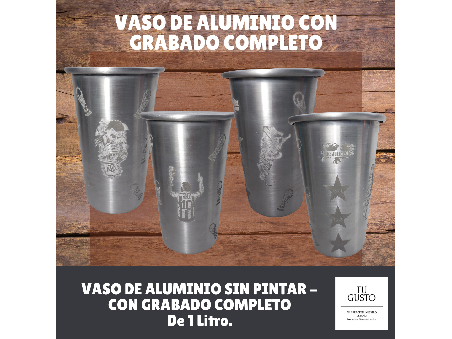 VASO con GRABADO COMPLETO