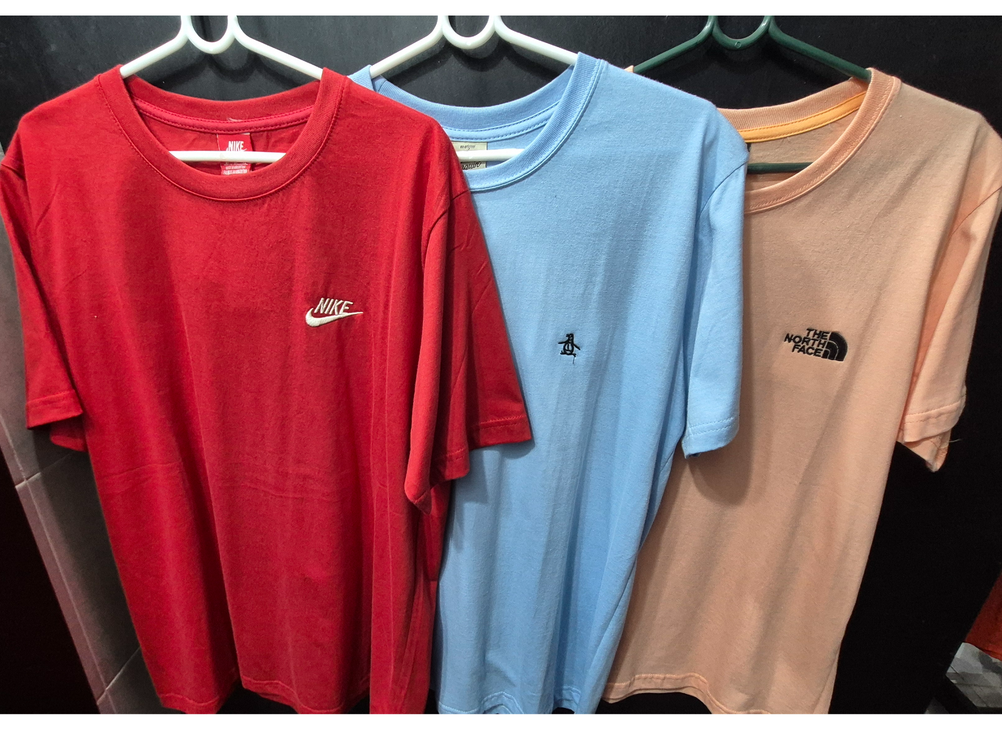 Remera lisa con bordado