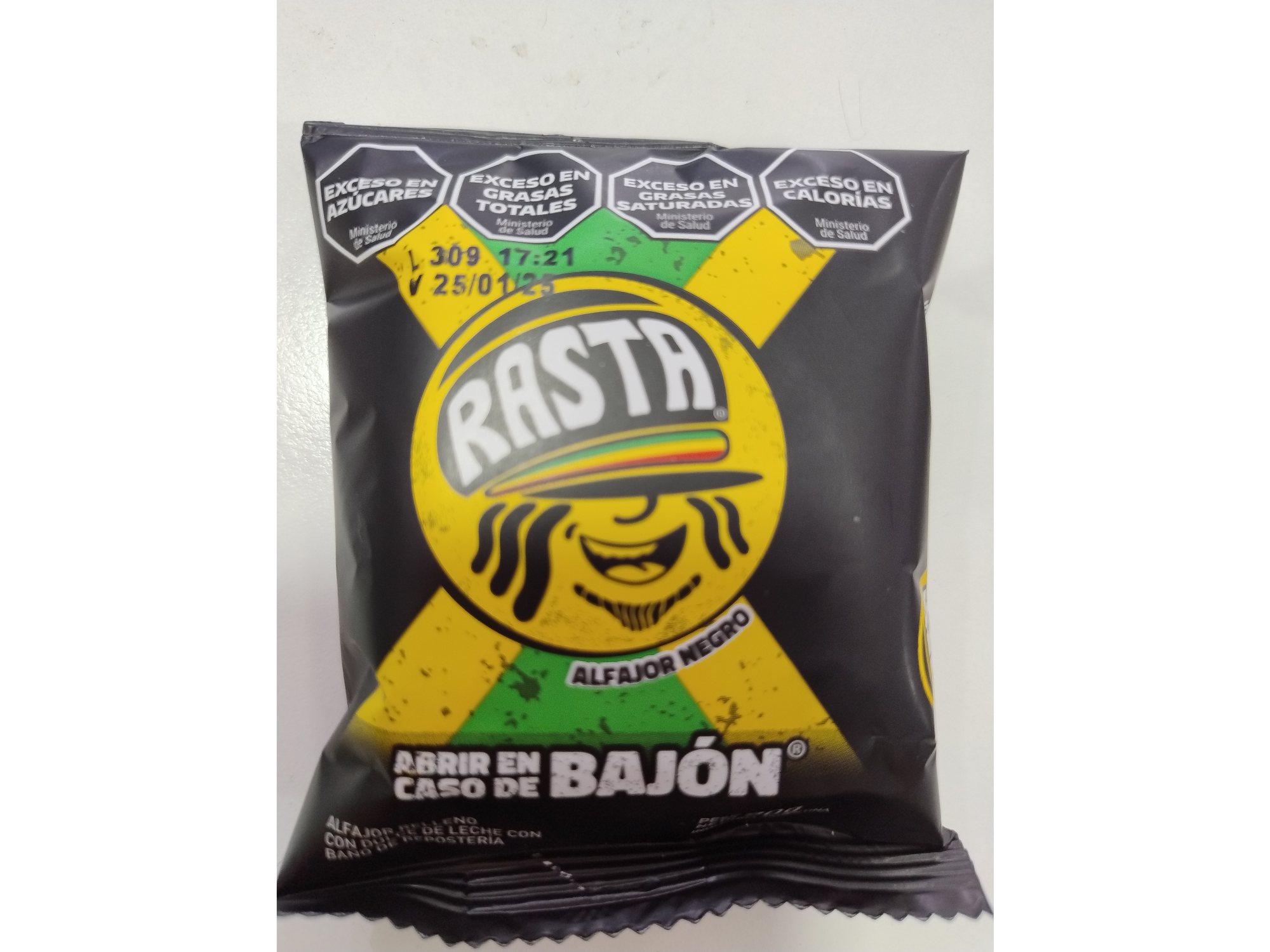 Alfajor Rasta negro