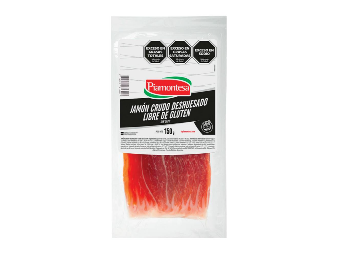 jamon crudo 150gr