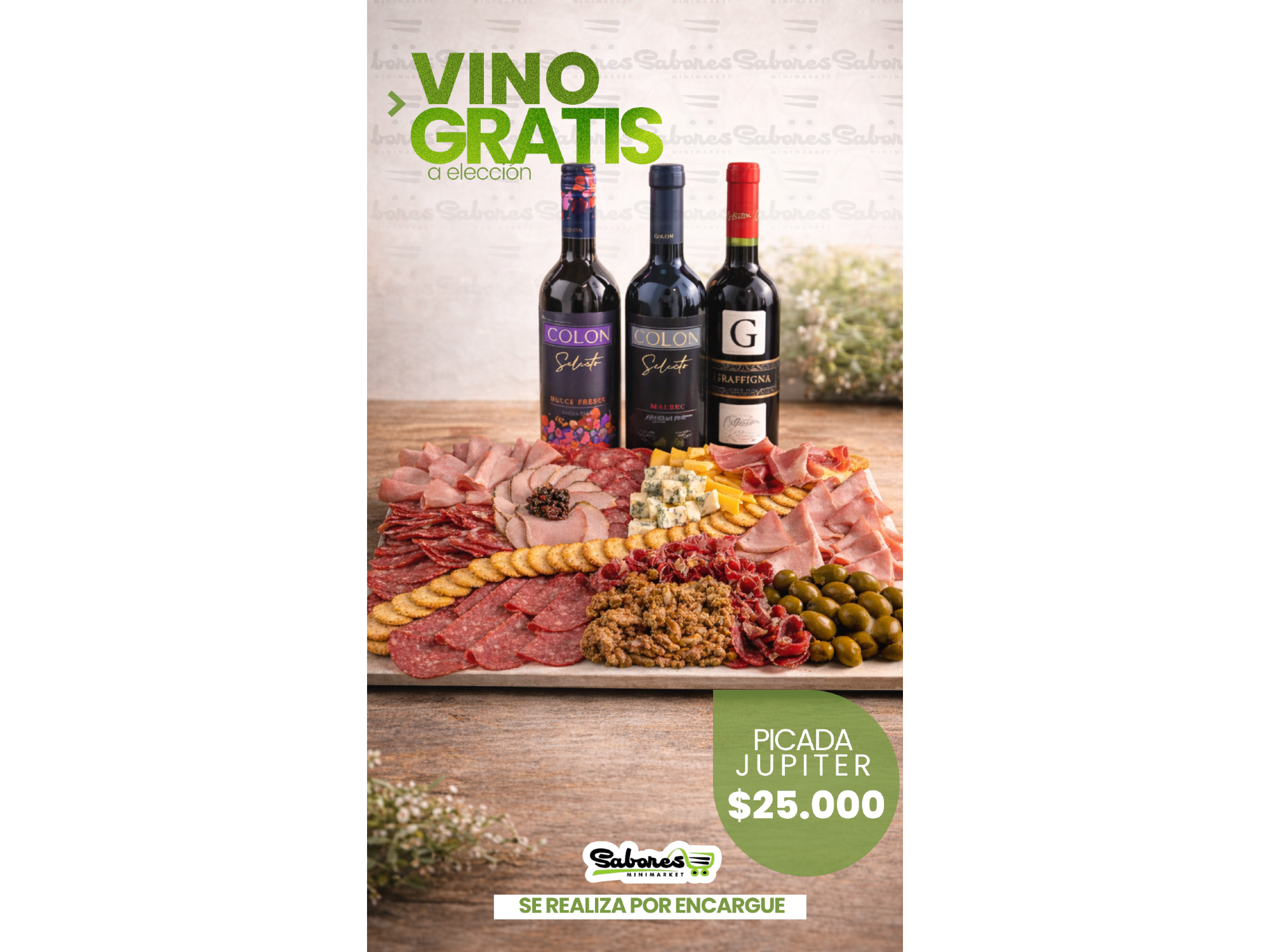 PICADA ISIS + 1 VINO A ELECCION