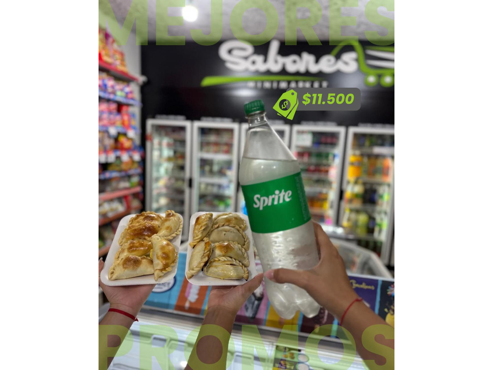 1 DOC. EMPANADAS + 1 GASEOSA 1,5LTS