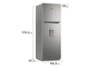 Heladera Gafa No Frost 354l Inverter Plata Hgnw333p