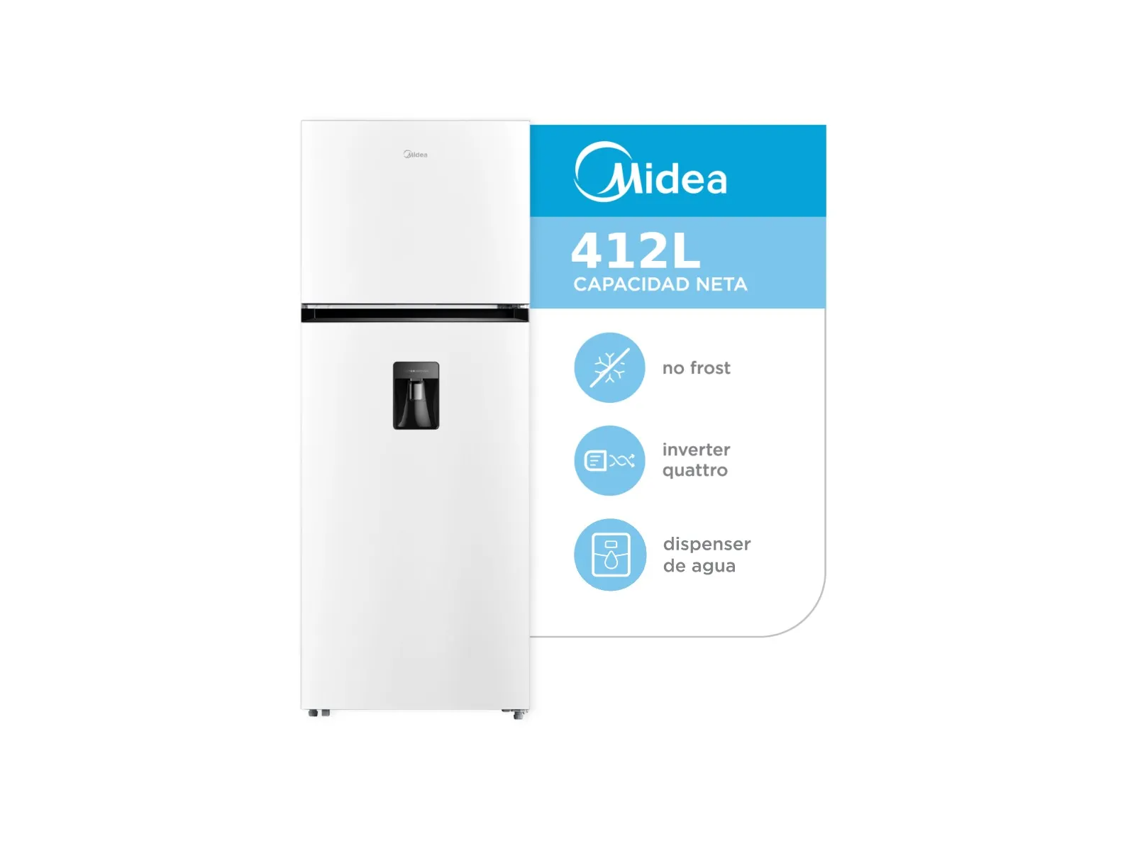 Heladera No Frost Inverter Top Mount 412L de Sara comunicaciones