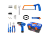 Taladro inalámbrico Wadfow + Caja de herramientas WDT1B76 76 piezas