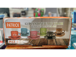 JUEGO DE 6 TAZAS Y 6 PLATOS