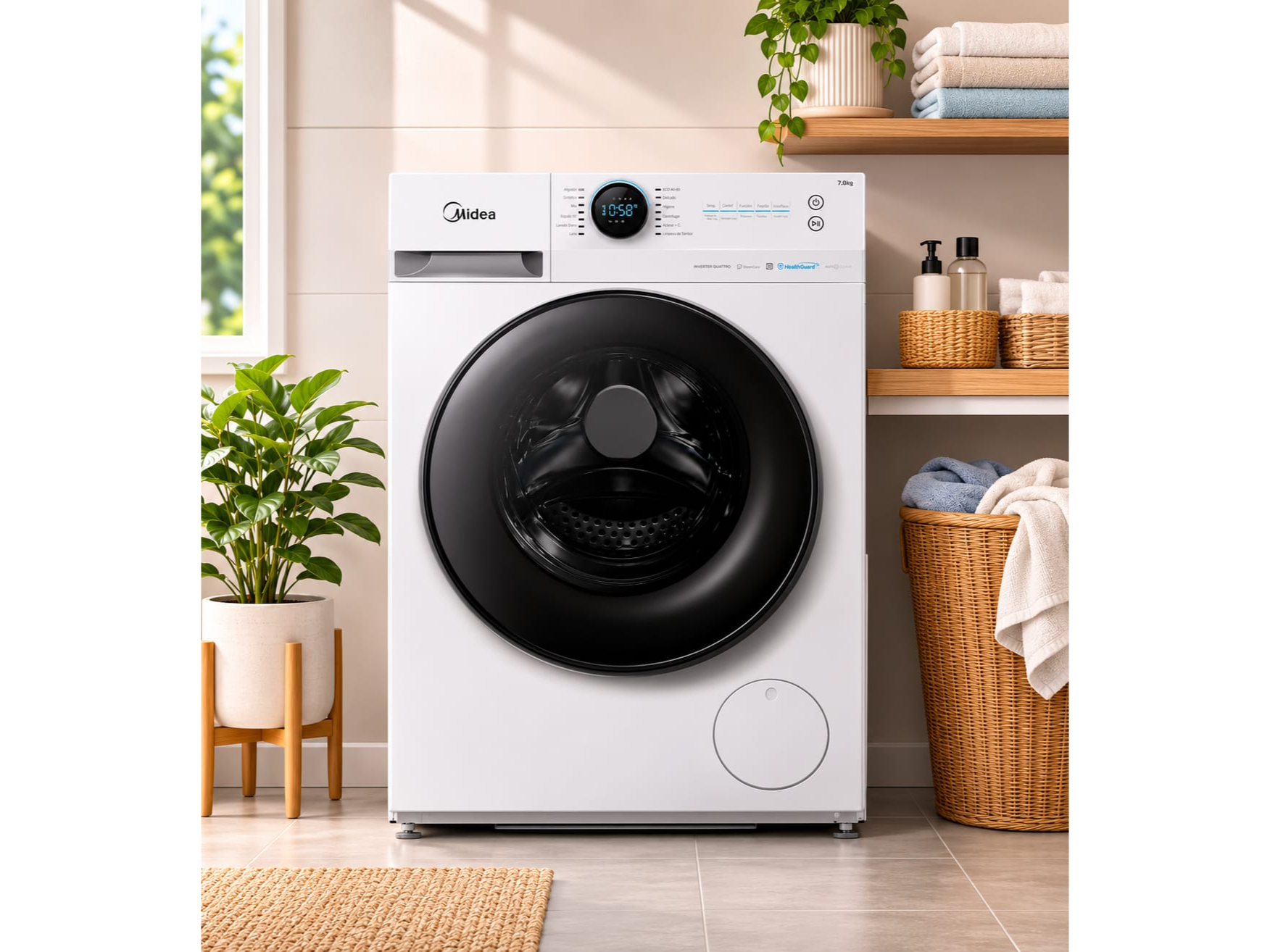 LAVARROPAS AUTOMATICO LUNAR INVERTER 8kg
